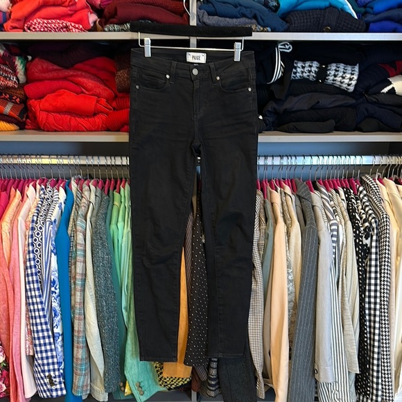 Paige black skinny denim jeans size 26 - Picture 1 of 3